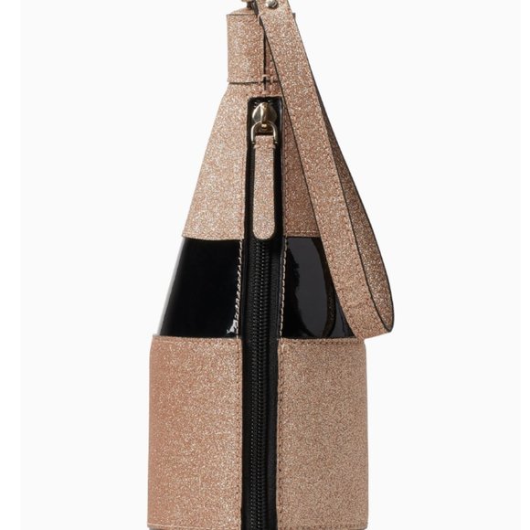kate spade chestnut street champagne bottle wine wristlet bag purse nwot - Picture 3 of 9